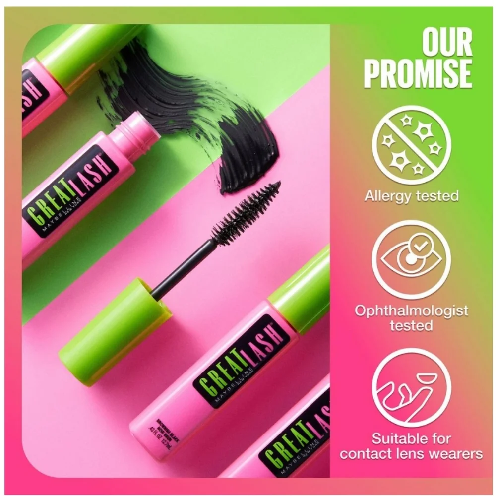 Maybelline Great Lash Lots of Lashes Mascara Shade: Very Black 🖤 🆕